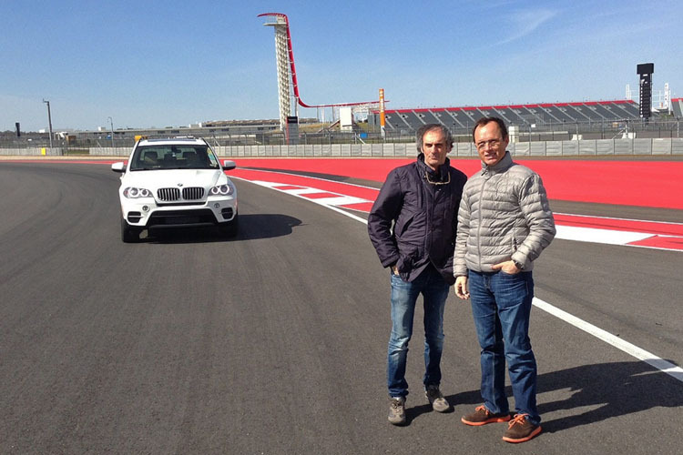 Franco Uncini und Javier Alonso in Texas