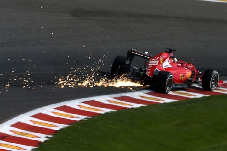 Sebastian Vettel vor einem Jahr in Belgien