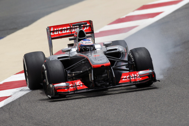 Jubel über Startplatz 10: In diesen Tagen feiert McLaren-Pilot Jenson Button auch die kleinen Siege