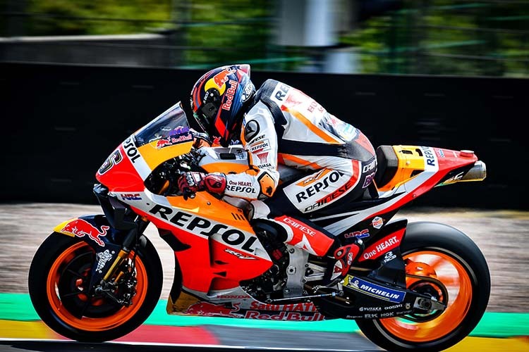 Stefan Bradl auf der Repsol-Honda beim Heim-GP