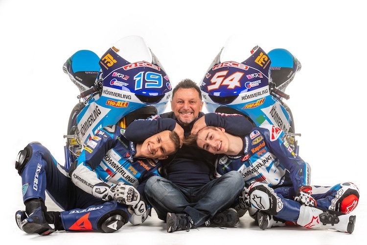 Fausto Gresini und seine Moto3-Piloten