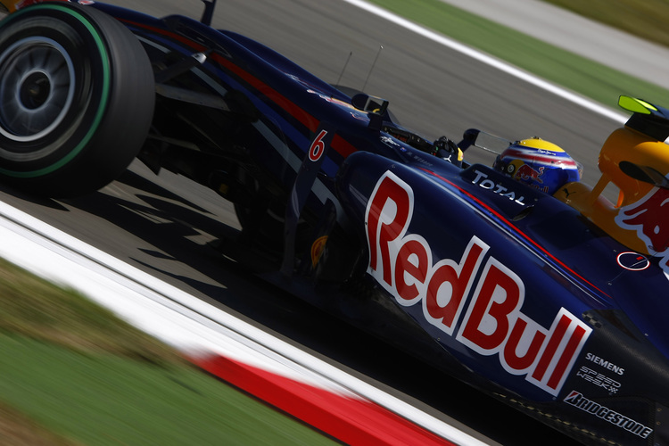 Mark Webber führte das Red Bull-Doppel an