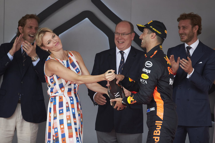 Daniel Ricciardo mit Charlene