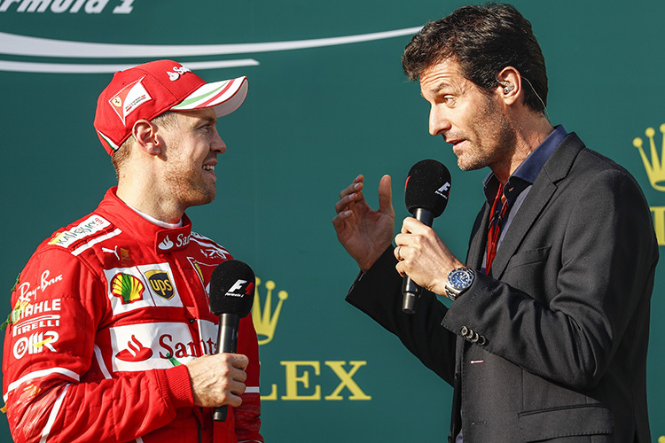 Sebastian Vettel und Mark Webber in Australien 2017