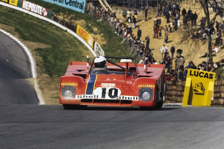 Tim Schenken mit seinem Ferrari 1972 in Brands Hatch