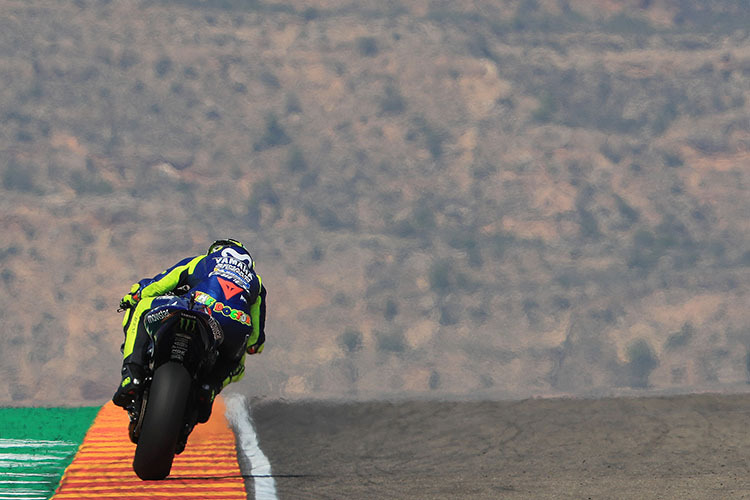 Valentino Rossi in Aragón