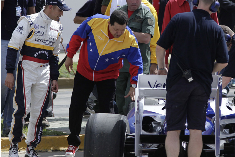 Pastor Maldonado mit Hugo Chávez