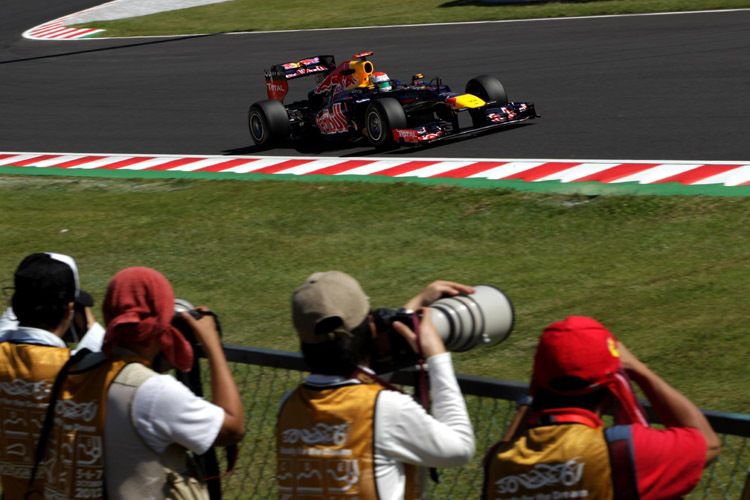 Ein viel beachteter Sebastian Vettel