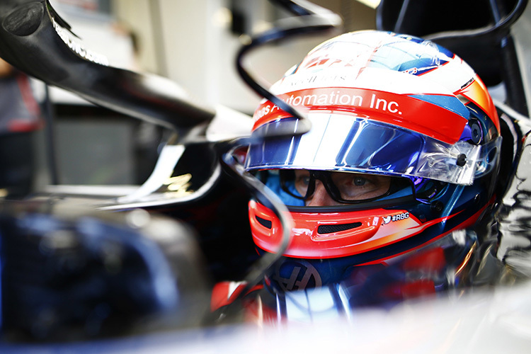 Romain Grosjean mit Brille