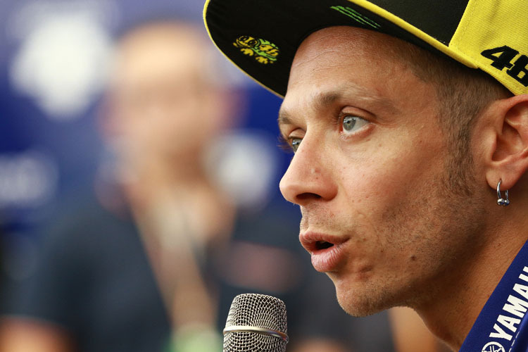 Valentino Rossi sieht man selten ernst