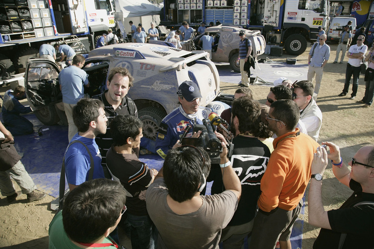 Carlos Sainz 2009 beim Interview