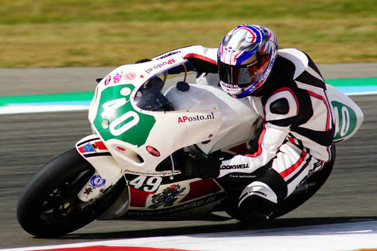 Erwin Postmus (Yamaha TZ250 5KE) startet in der Klasse GP 250