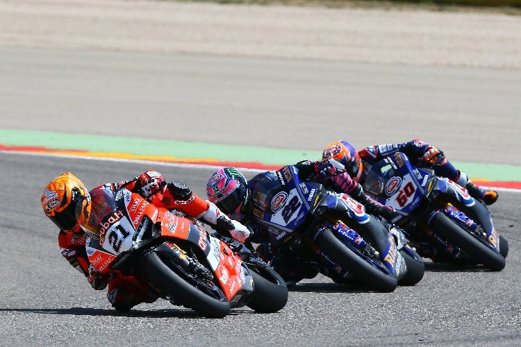 Michael Rinaldi beeindruckte bei seinem Superbike-Debüt in Aragón 