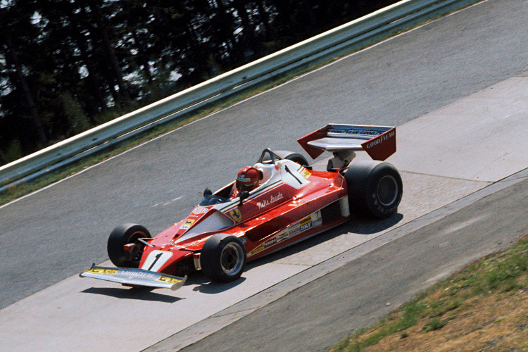 Niki Lauda auf dem Nürburgring 1976
