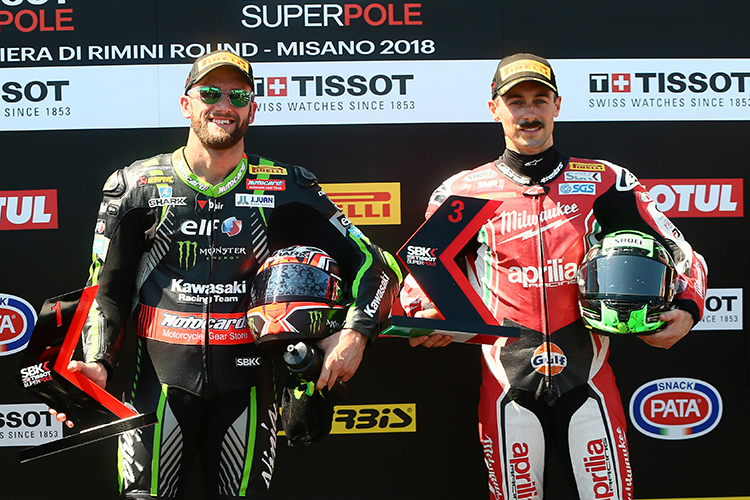 Tom Sykes (li.) und Eugene Laverty kommen für Honda in Frage