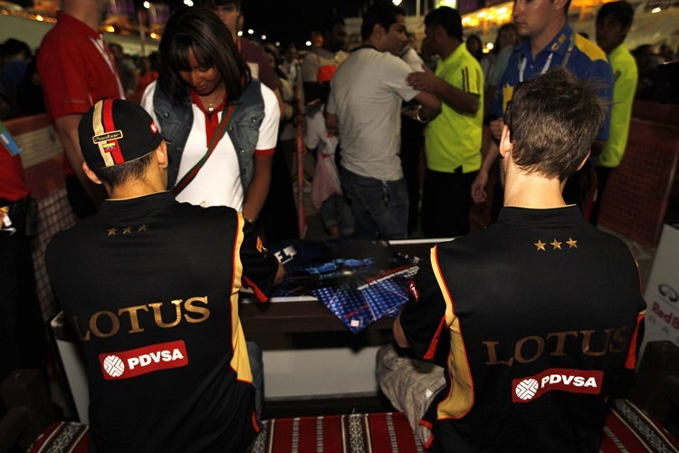 Pastor Maldonado und Romain Grosjean