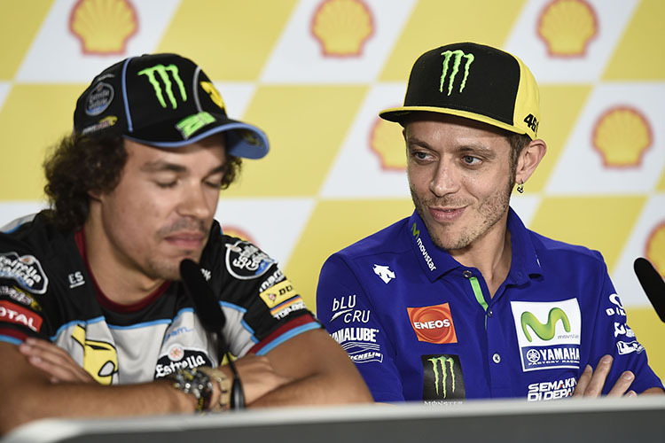 Franco Morbidelli und sein Mentor Valentino Rossi