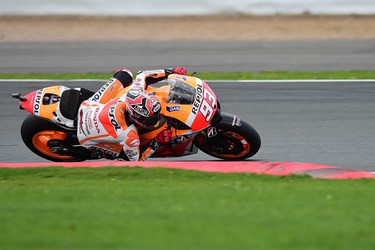 Marc Márquez sicherte sich die Pole-Position auf dem Silverstone Circuit