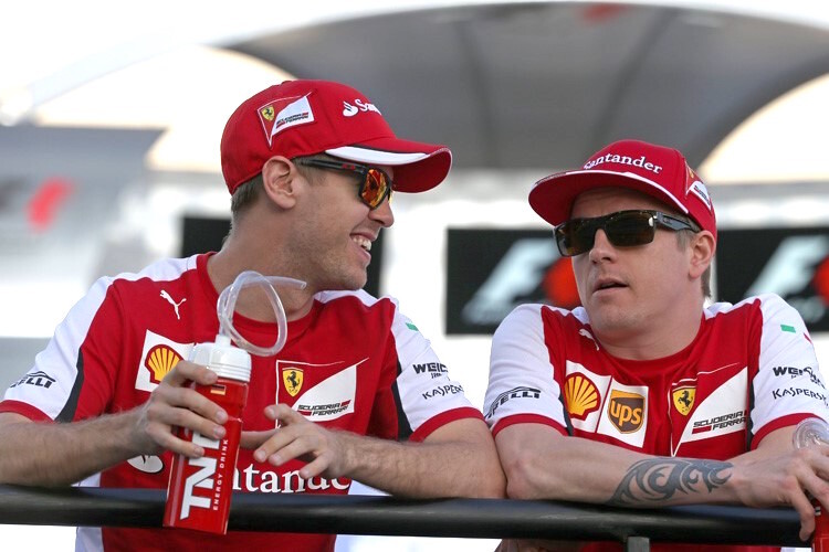 Sebastian Vettel und Kimi Räikkönen