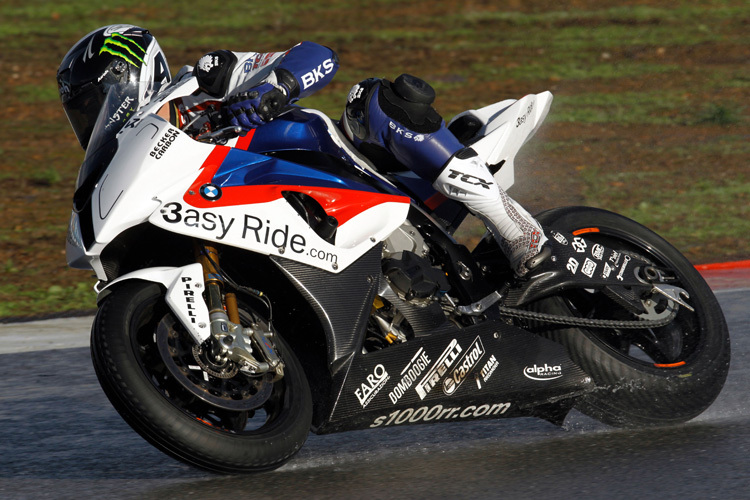 Bislang fuhr James Toseland die BMW nur im Regen