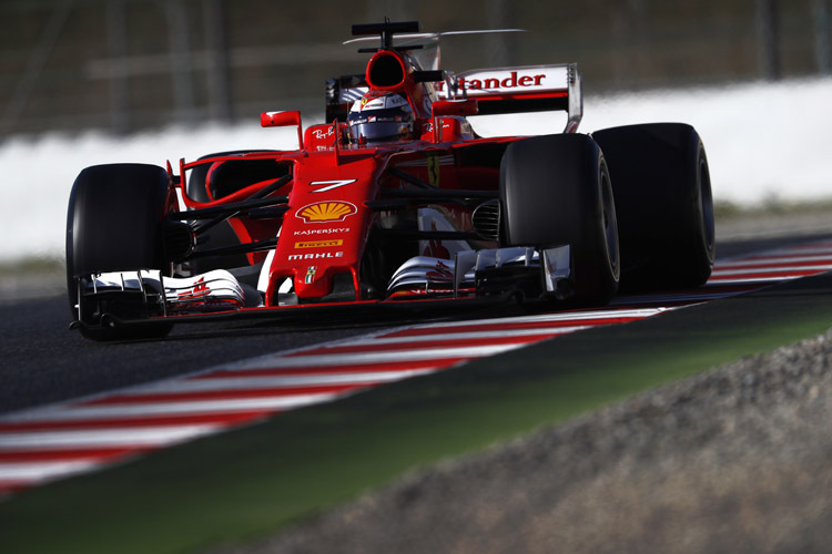​Kimi Räikkönen knackte am letzten Barcelona-Testtag die 1:19er-Marke