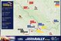 Der Streckenplan der Central European Rallye, die vom 16. bis 19. Oktober 2025 ausgefahren wird