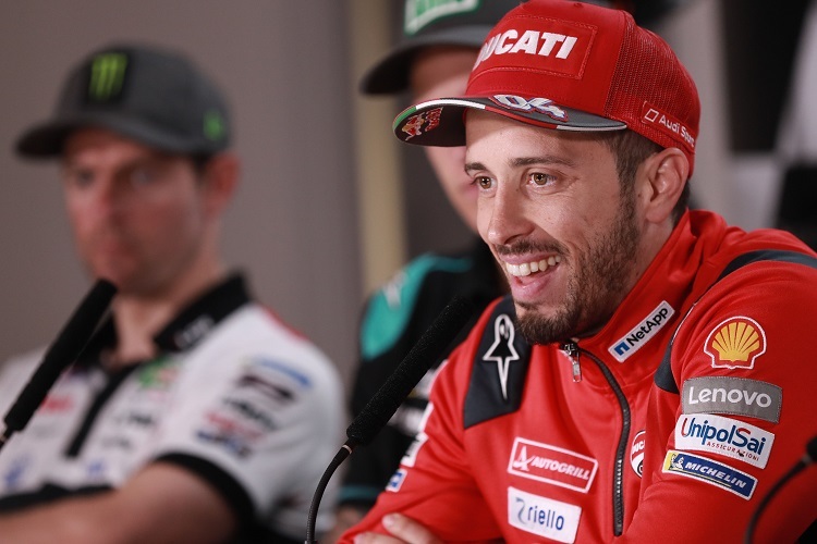 Ein gut gelaunter Andrea Dovizioso