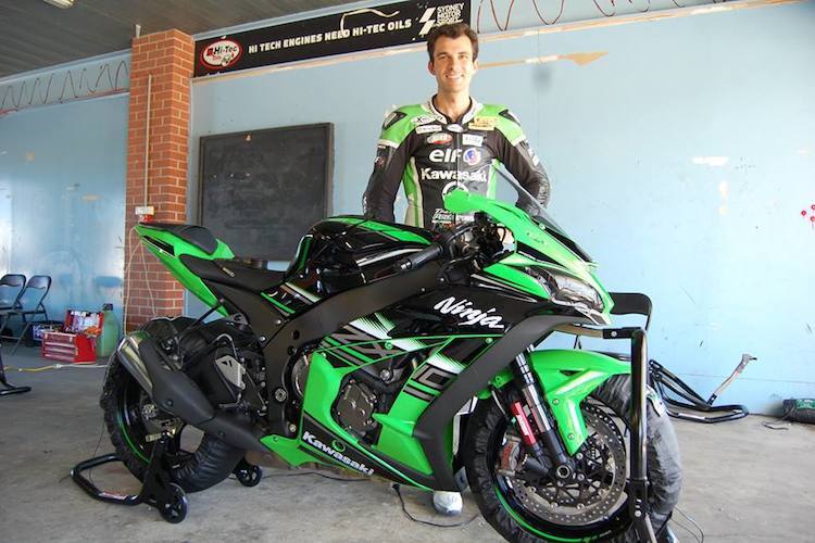 Bryan Staring mit der neuen Kawasaki ZX-10R im Sydney Motorsports Park