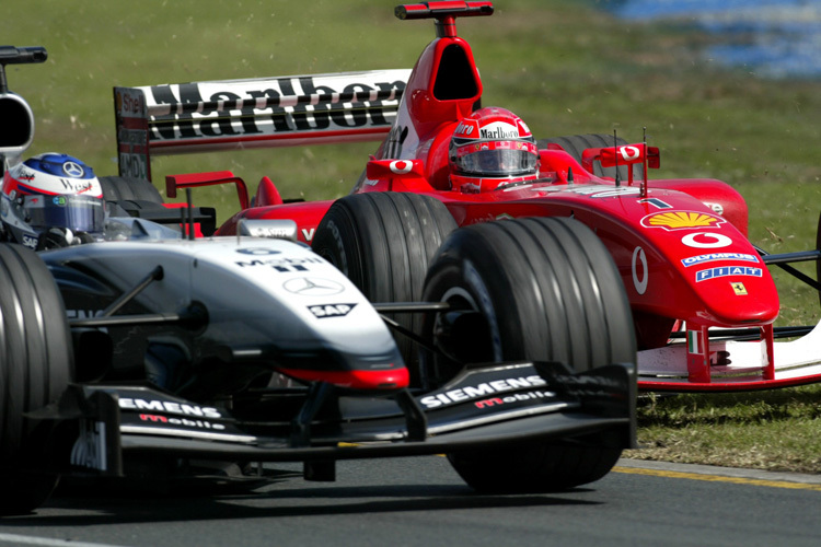Kimi Räikkönen und Michael Schumacher 2003