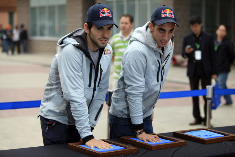 Alguersuari/ Buemi heissen Ricciardo willkommen