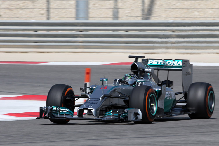 Nico Rosberg: Bestzeit in Bahrain mit seinem Mercedes