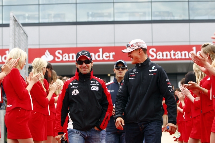 Timo Glock und Michael Schumacher