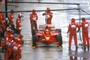 Michael Schumacher in Silverstone 1998