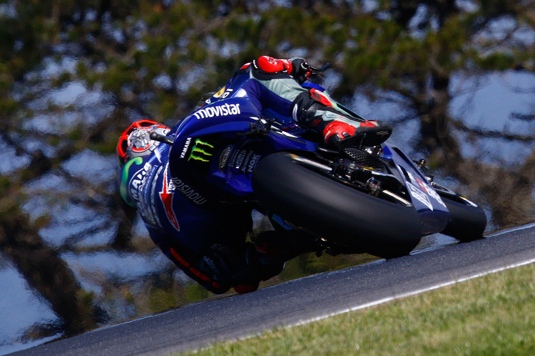 Movistar-Yamaha-Pilot Maverick Viñales musste zu Boden