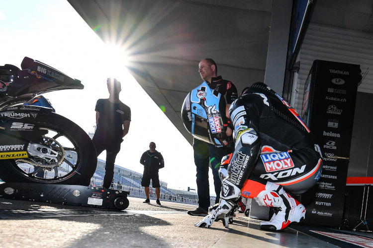 Zweiter Arbeitstag für Marcel Schrötter beim IRTA-Test in Jerez