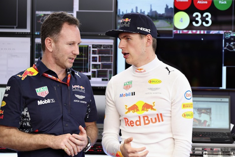 Christian Horner und Max Verstappen