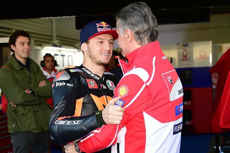 Jack Miller mit Ducati-Sportdirektor Paolo Ciabatti