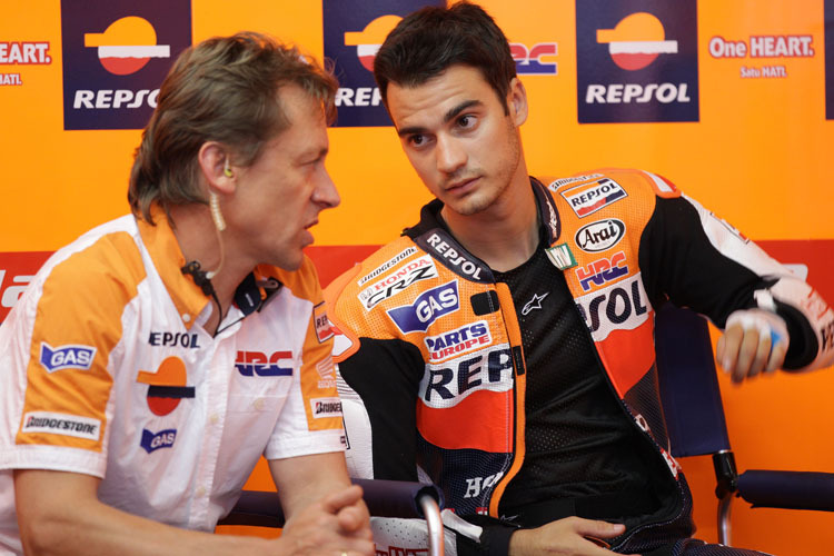 Mike Leitner und Dani Pedrosa