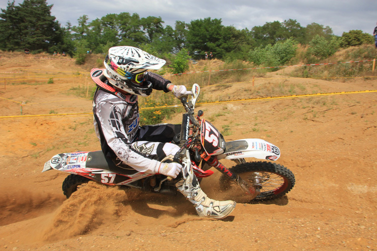 Denis Schröter gewann zweimal in der Klasse Enduro 1