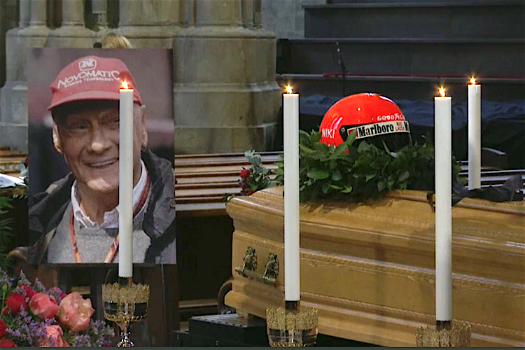 Niki Lauda ist im Wiener Stephansdom aufgebahrt