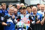 Große Freude über den dritten Platz beim Heimrennen in Donington