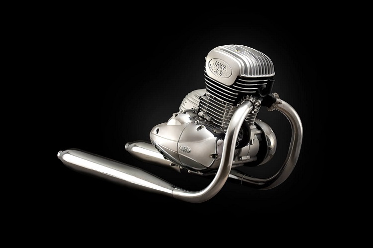 Neuer Einzylinder, angelehnt an das Design der tschechischen Jawa der 50er Jahre - von Mahindra