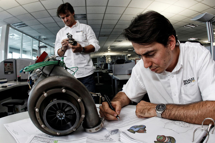 Arbeit am neuen Turbo-Motor