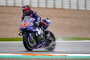 Maverick Viñales in Valencia 2018: Flügel hinten unten als Wasserabweiser