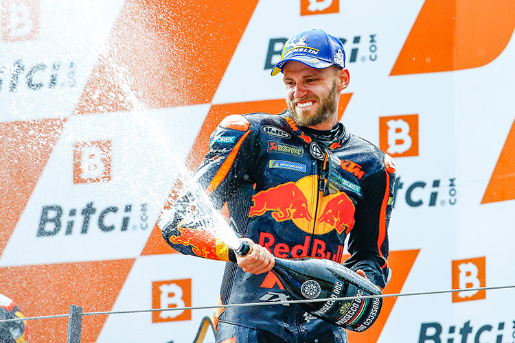 Brad Binder nach dem Sieg beim Österreich-GP 2021