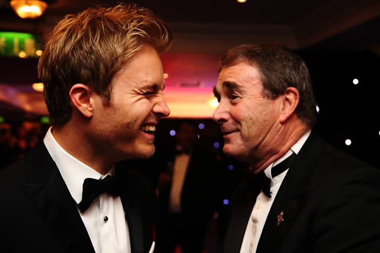 Nico Rosberg und Nigel Mansell