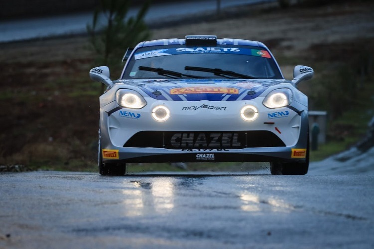 Zelindo Melegari in der Alpine A110 in Portugal