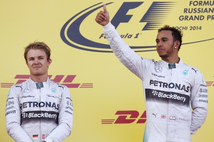 Nico Rosberg &Lewis Hamilton