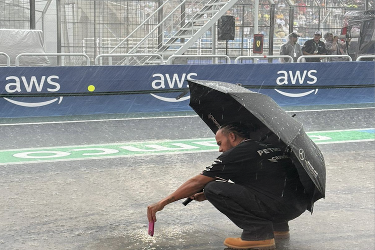 Lewis Hamilton in Brasilien