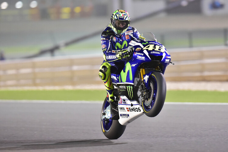 Valentino Rossi im ersten Training auf dem Losail Circuit